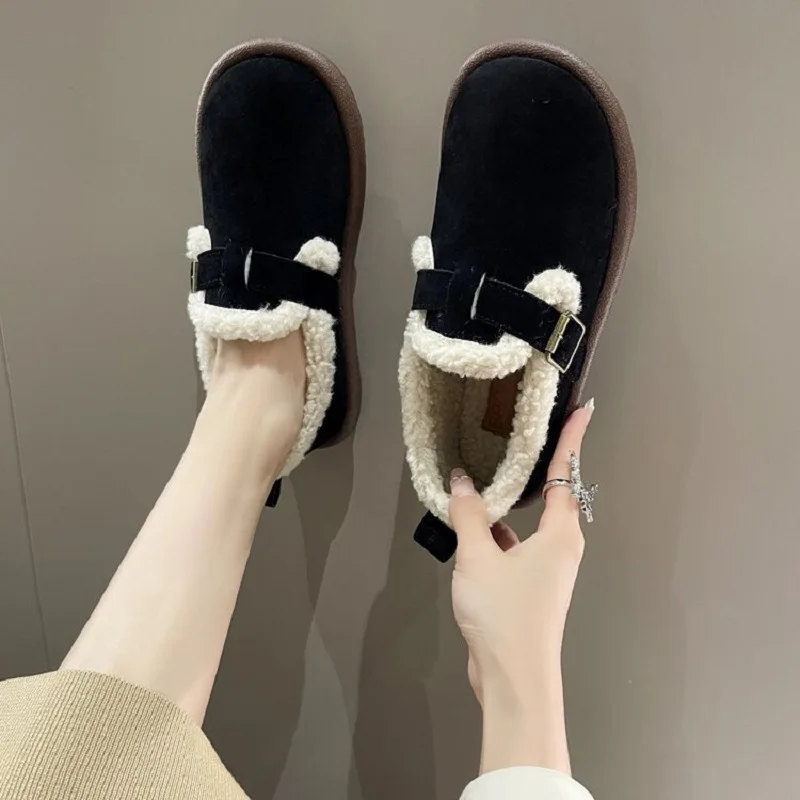 Winter Snow Boots Women Boots Flat Sole Non-slip Plush Warm Vintage Ladies Boots Bota Feminina Lightweight Slip-on Ankle Boots
Winter Snow Boots Women Boots Flat Sole Non-slip Plush Warm Vintage Ladies Boots Bota Feminina Lightweight Slip-on Ankle Boots