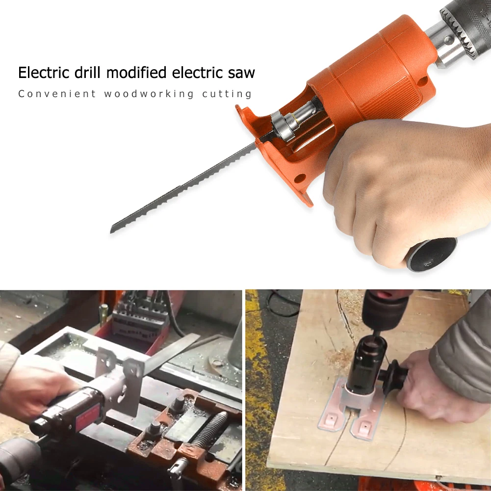 Household Electric Drill Modified Electric Reciprocating Jig Saw Adapter for Wood Steel Pipe Plastic Power Drill Woodworking Too
Household Electric Drill Modified Electric Reciprocating Jig Saw Adapter for Wood Steel Pipe Plastic Power Drill Woodworking Too
