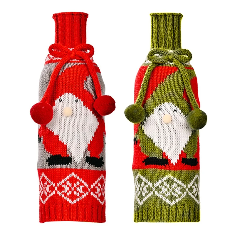 2 Pcs Christmas Sweater Wine Bottle Cover,Reusable Wine Bottle Cover for Holiday Party Christmas Table Decoration, B & A
2 Pcs Christmas Sweater Wine Bottle Cover,Reusable Wine Bottle Cover for Holiday Party Christmas Table Decoration, B & A