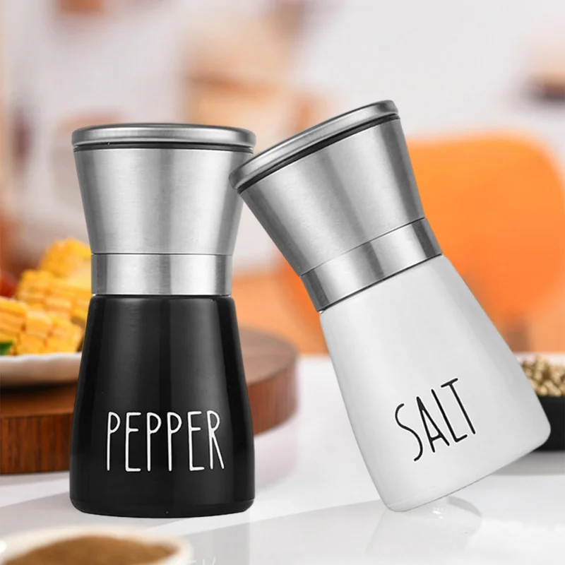 2Pcs Pepper Grinder Stainless Steel Manual Household Pepper Grinder Salt And Pepper Shakers Spice Dispenser Seasoning Cans
2Pcs Pepper Grinder Stainless Steel Manual Household Pepper Grinder Salt And Pepper Shakers Spice Dispenser Seasoning Cans