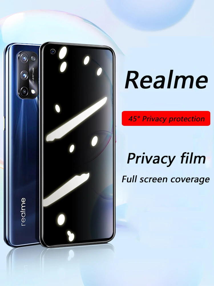 Realme 9 5G Privacy Protector Full Cover Realme 7 8 5G GT Neo Realme 8i Anti-peeping Screen Protector Tempered Glass
Realme 9 5G Privacy Protector Full Cover Realme 7 8 5G GT Neo Realme 8i Anti-peeping Screen Protector Tempered Glass