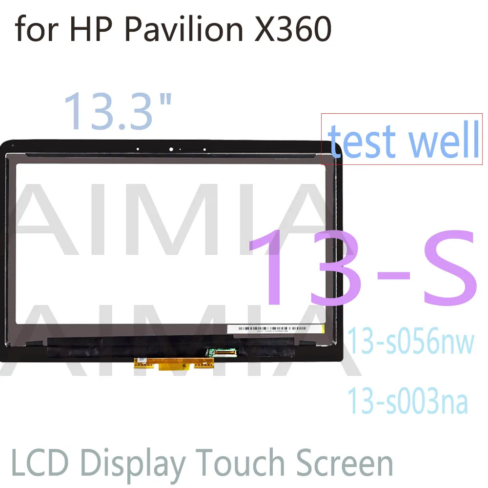 13.3" LCD Replacement for HP Pavilion X360 13S 13-S series 13-s056nw 13-s003na LCD Display Touch Screen Digitizer Assembly Parts
13.3" LCD Replacement for HP Pavilion X360 13S 13-S series 13-s056nw 13-s003na LCD Display Touch Screen Digitizer Assembly Parts