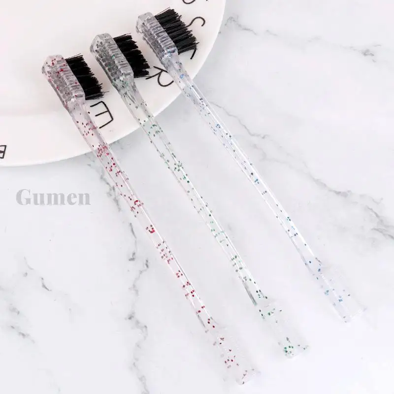 Nylon Comb Double Sided Pintail Brush Hair Styling Edge Control Combs For Hair Styling Eyebrow Combing Hair Brush Crystal Handle
Nylon Comb Double Sided Pintail Brush Hair Styling Edge Control Combs For Hair Styling Eyebrow Combing Hair Brush Crystal Handle
