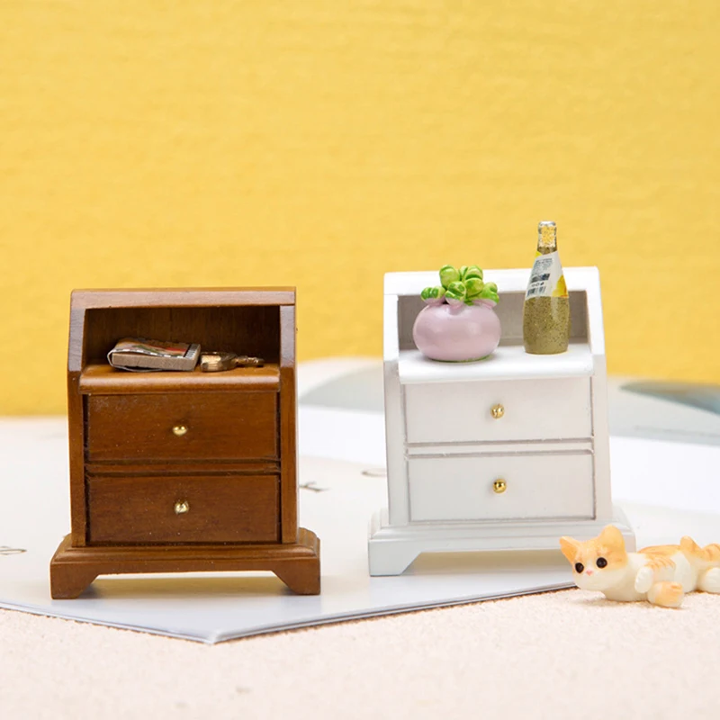 Dollhouse Bedside Table 1/12 Dollhouse Wooden Miniature Bedroom Bedside Table Storage Drawer Cabinet Model DIY Doll House
Dollhouse Bedside Table 1/12 Dollhouse Wooden Miniature Bedroom Bedside Table Storage Drawer Cabinet Model DIY Doll House