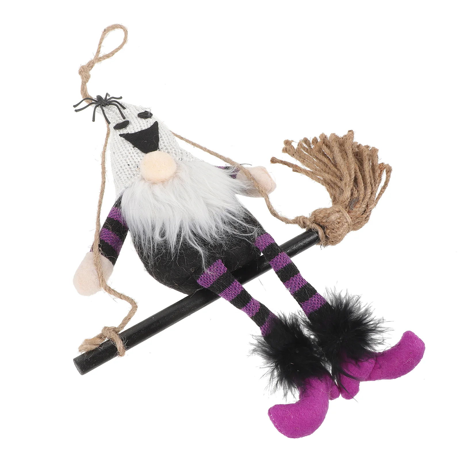 Witch's Broom Ornament Halloween Accessory Figurine Party Decor Household Hanging Doll Fabric Supply
Witch's Broom Ornament Halloween Accessory Figurine Party Decor Household Hanging Doll Fabric Supply