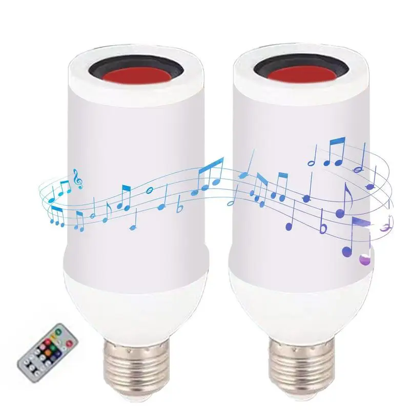 E27 Dimmable Smart Light Bulb 9W Wireless Blue tooth Speaker Lamp LED RGB Music Playing Bulb Light Remote Control Night Light
E27 Dimmable Smart Light Bulb 9W Wireless Blue tooth Speaker Lamp LED RGB Music Playing Bulb Light Remote Control Night Light