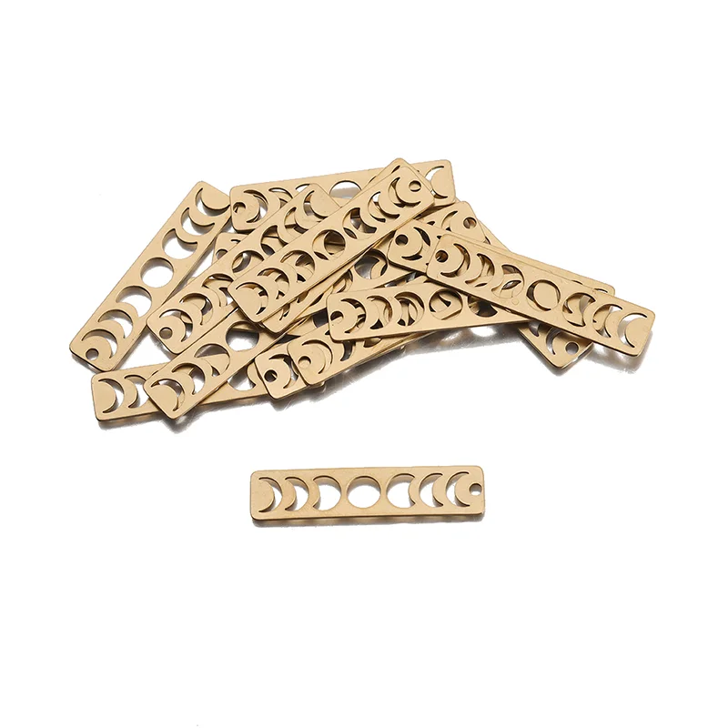 10pcs/lot Raw Brass Moon Phase Rectangle Charms Celestial Pendant For DIY Handmade Jewelry Making Earrings Finding Supplies
10pcs/lot Raw Brass Moon Phase Rectangle Charms Celestial Pendant For DIY Handmade Jewelry Making Earrings Finding Supplies
