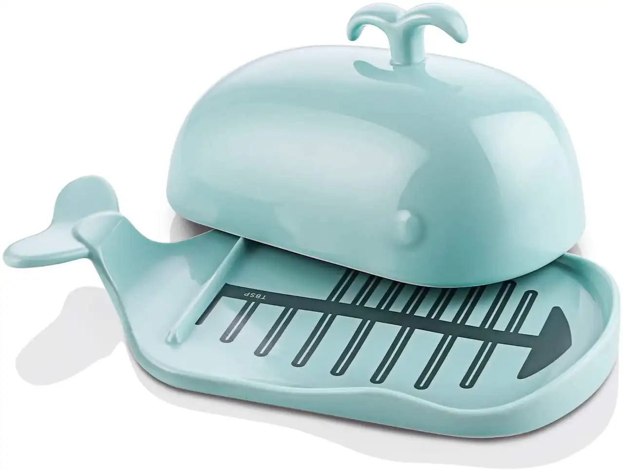Porcelain Butter Dish With Cutting Measuring Line, Large Whale Butter Dish with Cover of Non-slip Design, Ceramic Butter Dishes
Porcelain Butter Dish With Cutting Measuring Line, Large Whale Butter Dish with Cover of Non-slip Design, Ceramic Butter Dishes