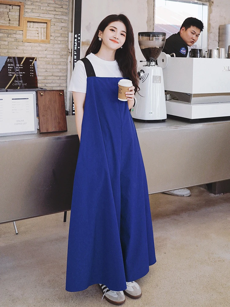 Loose Wide Leg Strap Pants Skirts Jumpsuit 2022summer Women Fashionsolid Color Casual Korean Suspender Trousers Overalls 2333
Loose Wide Leg Strap Pants Skirts Jumpsuit 2022summer Women Fashionsolid Color Casual Korean Suspender Trousers Overalls 2333