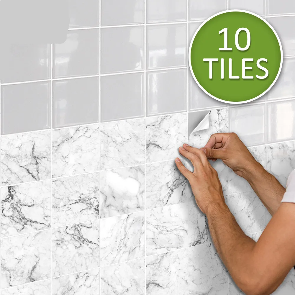 Newest Marble Tiles Sticker Kitchen Backsplash Wardrobe Bathroom Waterproof Peel & Stick Bright Film Art Wall Decals Modern
Newest Marble Tiles Sticker Kitchen Backsplash Wardrobe Bathroom Waterproof Peel & Stick Bright Film Art Wall Decals Modern