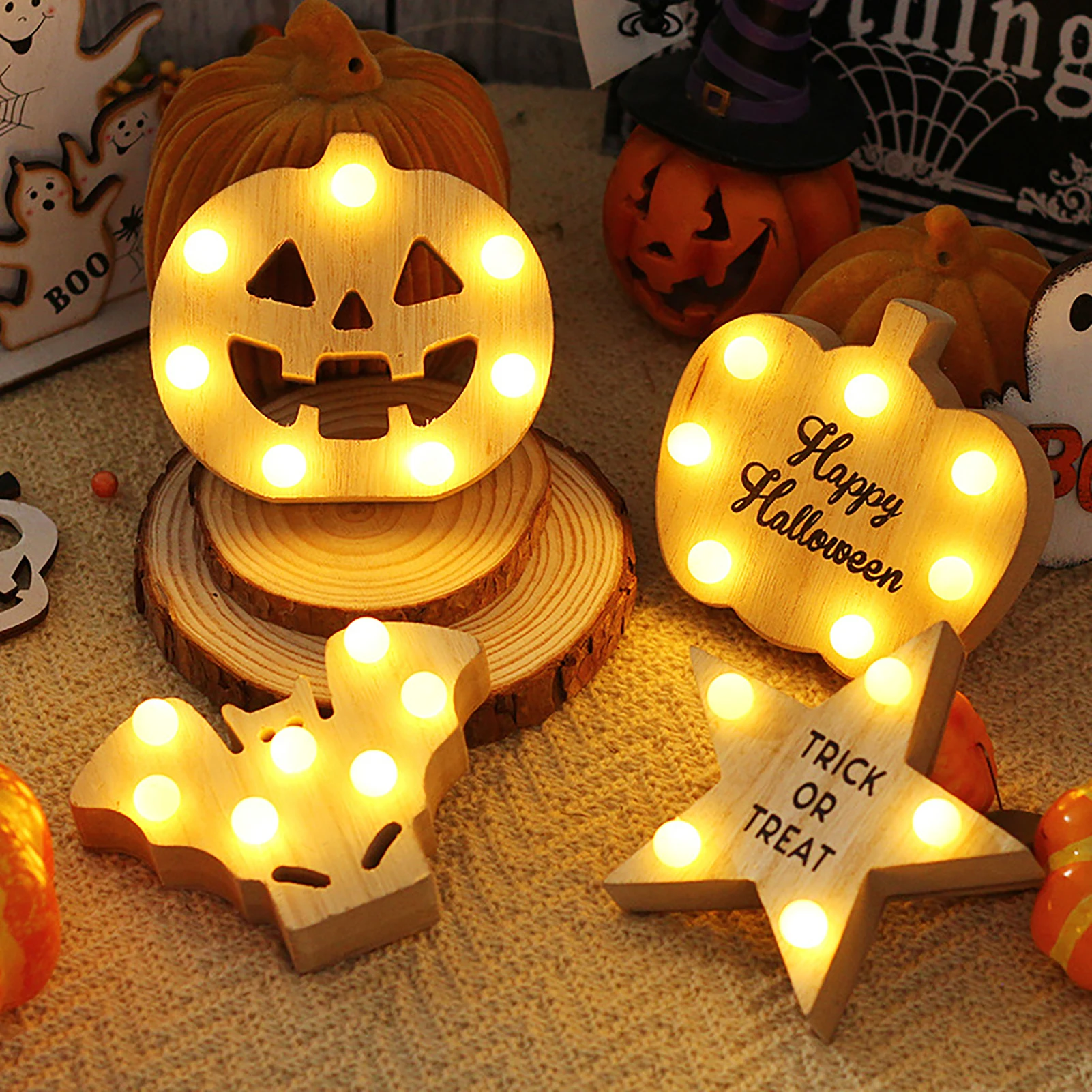 LED Halloween Pumpkin Bat Star Decorative Light Festival Bar Home Party Decor Halloween Ornament
LED Halloween Pumpkin Bat Star Decorative Light Festival Bar Home Party Decor Halloween Ornament