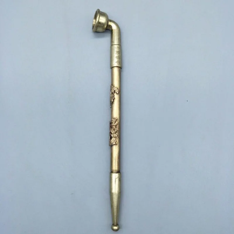 Pure copper tobacco pot dry tobacco pole old brass dry tobacco gun long pipe ornament
Pure copper tobacco pot dry tobacco pole old brass dry tobacco gun long pipe ornament