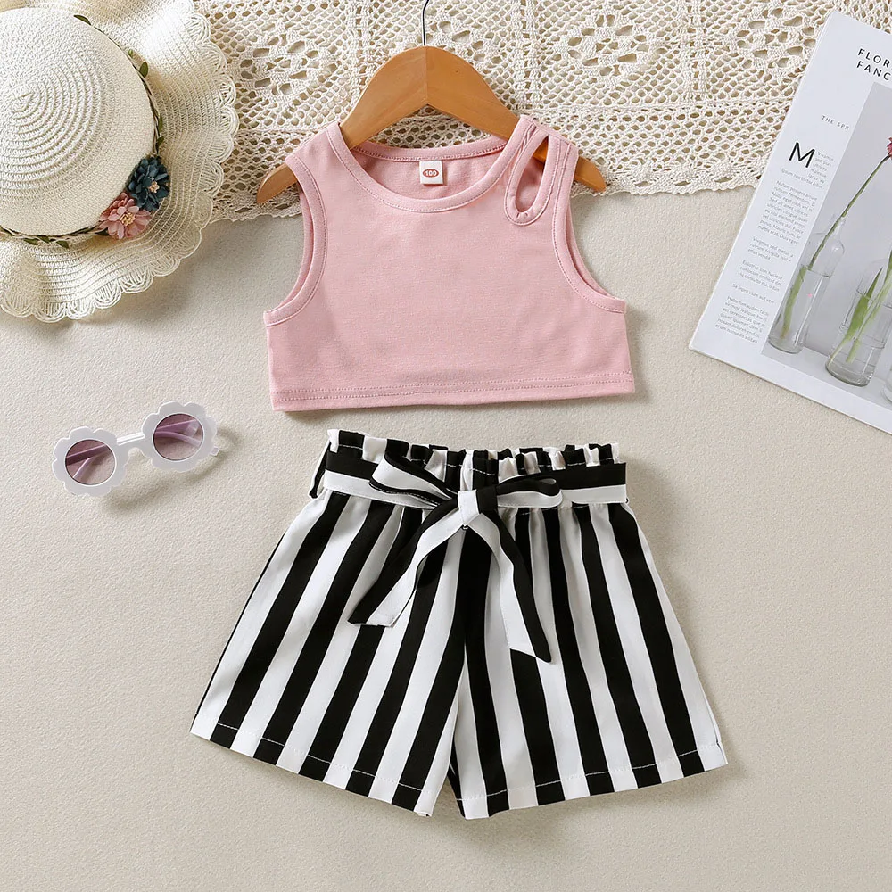 Sleeveless Toddler Girl Summer Clothes Casual 2 Piece Sets for Kids New Fashion Costumes for Kids Striped Kids Boutique Clothing
Sleeveless Toddler Girl Summer Clothes Casual 2 Piece Sets for Kids New Fashion Costumes for Kids Striped Kids Boutique Clothing