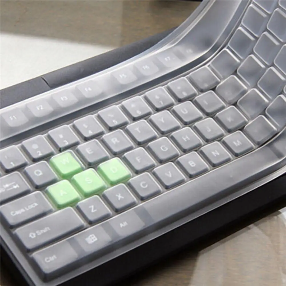 

1 лист протектор клавиатуры прозрачный 108 клавиш антиобрастающая пленка для клавиатуры настольного компьютера Универсальный чехол для клавиатуры ноутбука дома