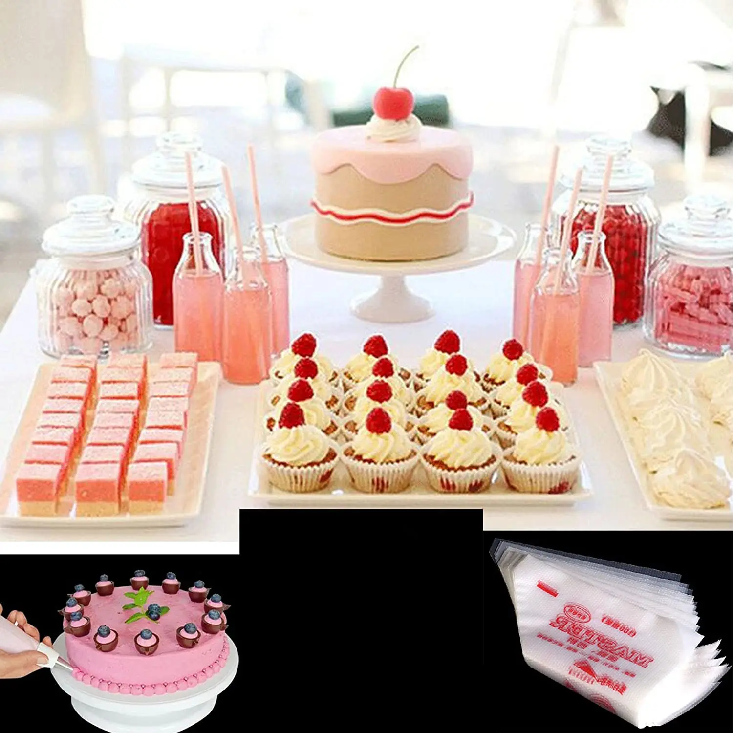 100 Pcs/Bag Icing Pipe Cream Nozzle Disposable Pastry Bag Fondant Cake Decoration Pastry Tool Household Cake Baking Tool
100 Pcs/Bag Icing Pipe Cream Nozzle Disposable Pastry Bag Fondant Cake Decoration Pastry Tool Household Cake Baking Tool