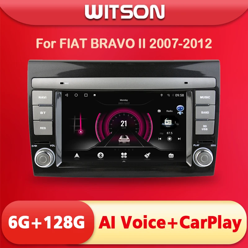 WITSON Android 12 Auto Stereo for FIAT BRAVO II 2007-2012 Carplay Vehicle Navigation IPS Screen GPS Car Head Unit
WITSON Android 12 Auto Stereo for FIAT BRAVO II 2007-2012 Carplay Vehicle Navigation IPS Screen GPS Car Head Unit