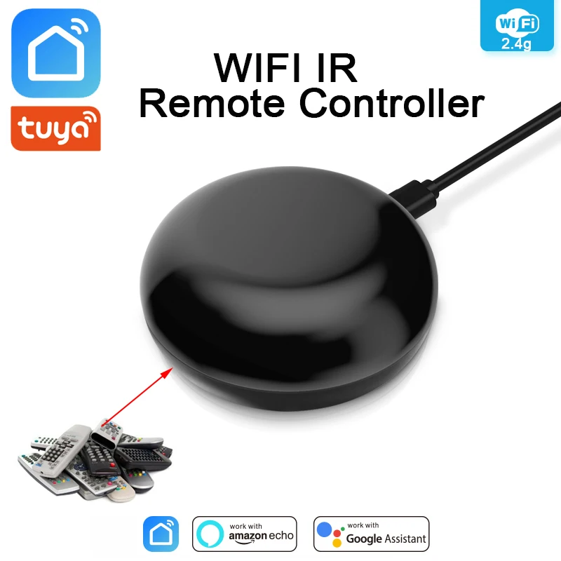 Tuya WiFi IR Infrared Universal Remote Controller Bridge Hub for Air Conditioner TV AC DVD,Support Alexa Google Home,Smart Life
Tuya WiFi IR Infrared Universal Remote Controller Bridge Hub for Air Conditioner TV AC DVD,Support Alexa Google Home,Smart Life
