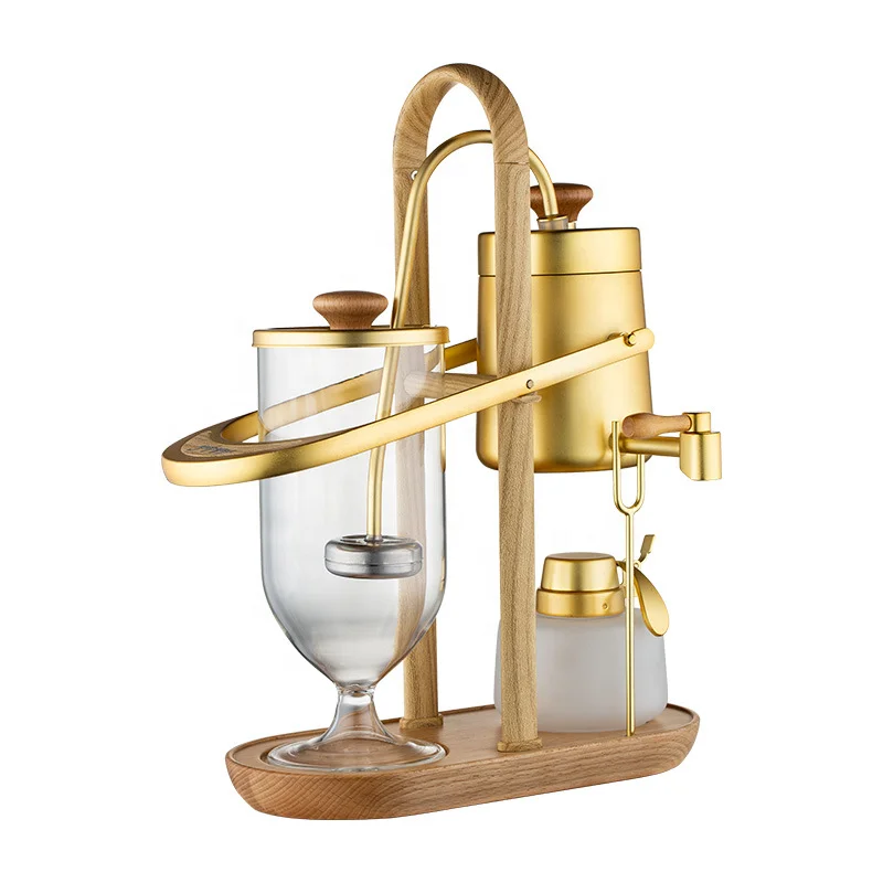 Hot selling Stainless Steel Gold Silver Syphon Siphon Espresso Belgium Coffee Maker
Hot selling Stainless Steel Gold Silver Syphon Siphon Espresso Belgium Coffee Maker
