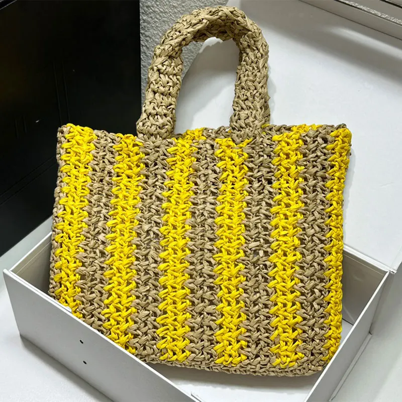 

2023 new luxury women's bag Lafite braid trend single shoulder portable Tote crossbody bag shopping bag