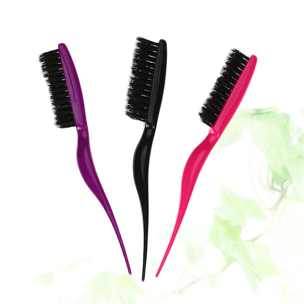 3pcs Eco-friendly Handle Natural Bristles Comb Pointed Tail Hairbrush Triplex Row Brush for Home Salon
3pcs Eco-friendly Handle Natural Bristles Comb Pointed Tail Hairbrush Triplex Row Brush for Home Salon