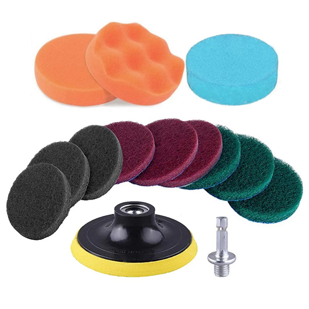 13Pcs 4Inch Scrubbing Pads Drill Powered Brush Tile Scrubber Scouring Pads Cleaning Kit,Abrasive Buffing Pads Floor Tub Polish
13Pcs 4Inch Scrubbing Pads Drill Powered Brush Tile Scrubber Scouring Pads Cleaning Kit,Abrasive Buffing Pads Floor Tub Polish