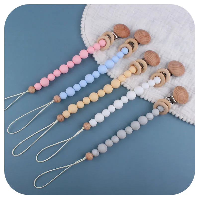 Baby Beech Chew Beads Pacifier Clip Fake Chain Holder Pacifier Chain Newborn Teething Toy Gift Teething Necklace Pacifier with N
Baby Beech Chew Beads Pacifier Clip Fake Chain Holder Pacifier Chain Newborn Teething Toy Gift Teething Necklace Pacifier with N