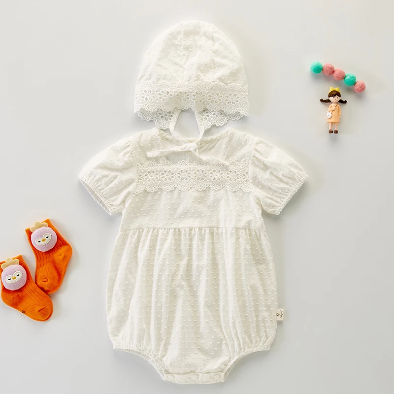 Toddler Baby Girl Bodysuits Cotton Short Sleeve Korean Style Newborn Baby Girls Jumpsuit+Hat Baby Girls Clothes For Summer
Toddler Baby Girl Bodysuits Cotton Short Sleeve Korean Style Newborn Baby Girls Jumpsuit+Hat Baby Girls Clothes For Summer