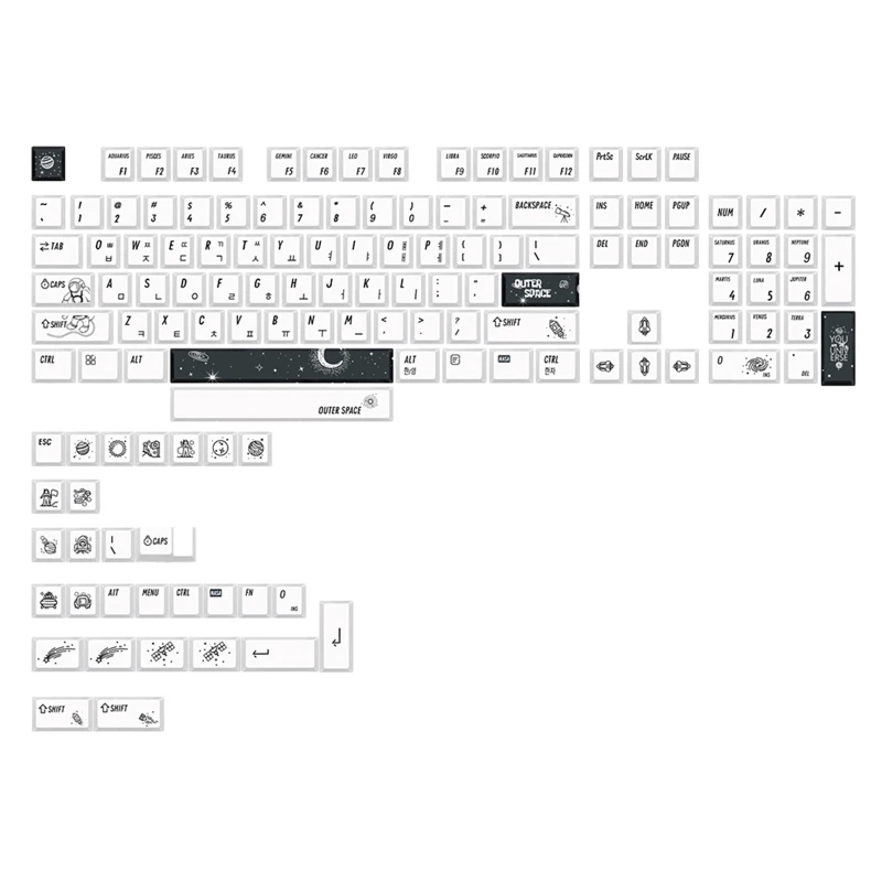 133Custom Outer Space Theme Keycaps Cherry Profile Suitable for cherry MX Switch
133Custom Outer Space Theme Keycaps Cherry Profile Suitable for cherry MX Switch