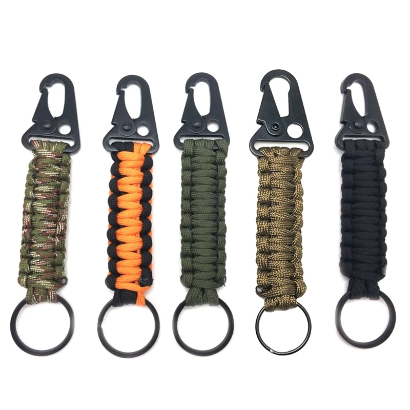 H58D Multi-purpose Paracord Carabiner Keychain with Clip for Men Women Hiking Fishing
H58D Multi-purpose Paracord Carabiner Keychain with Clip for Men Women Hiking Fishing