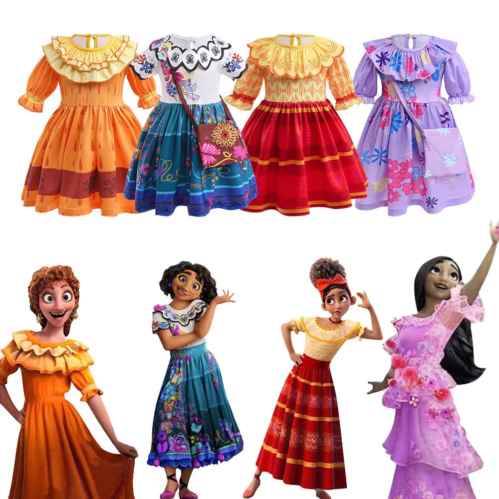 Fancy Girls Encanto Cosplay Costumes Mirabel Isabela Madrigal Charm Princess Dress Halloween Party Summer Dresses
Fancy Girls Encanto Cosplay Costumes Mirabel Isabela Madrigal Charm Princess Dress Halloween Party Summer Dresses