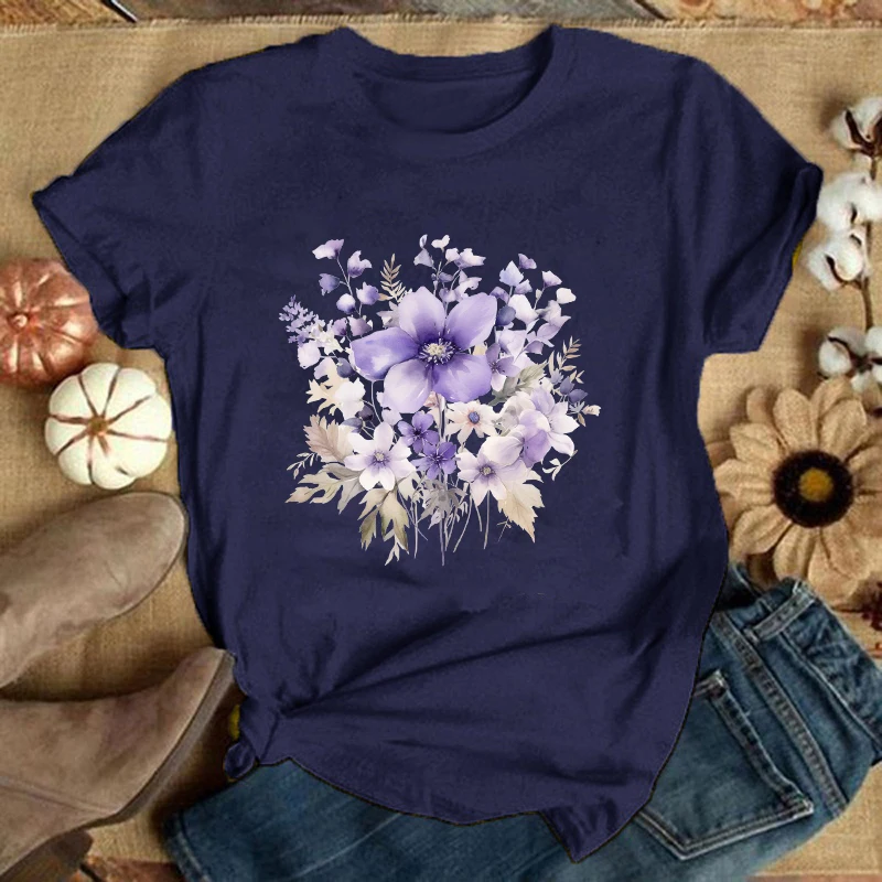 New Flower Printed T Shirt Women Men Teens Fashion Hip Hop Harajuku Casual Short Sleeve Tops Tees(Premium T-shirt)
New Flower Printed T Shirt Women Men Teens Fashion Hip Hop Harajuku Casual Short Sleeve Tops Tees(Premium T-shirt)