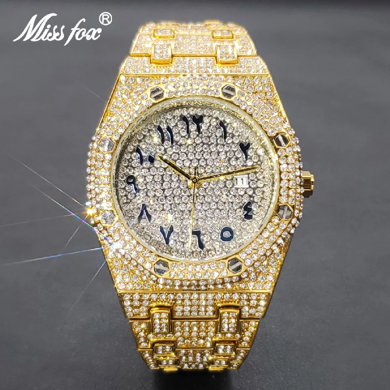 Luxury 18K Gold Plated Watch For Men Top Brand Original Inlay Diamond Watches Hip Hop Iced Out Quartz reloj hombre Free Shipping
Luxury 18K Gold Plated Watch For Men Top Brand Original Inlay Diamond Watches Hip Hop Iced Out Quartz reloj hombre Free Shipping