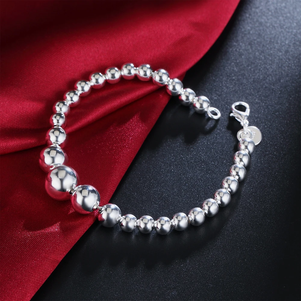 Fashion Women Beads Bracelet for Ladies Party Wedding Gifts Luxury Jewelry Accessories Fine Trend 925 Silver Chain Jewelry
Fashion Women Beads Bracelet for Ladies Party Wedding Gifts Luxury Jewelry Accessories Fine Trend 925 Silver Chain Jewelry