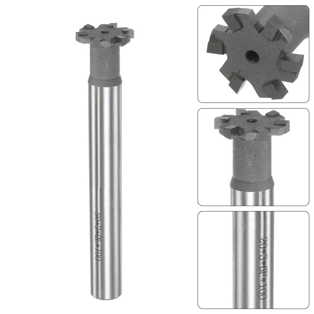 1pc High Speed Steel HSS End Mill 3mm Depth 20mm Cutting Dia 12mm Shank Tungsten Carbide Tip 6 Flute T-Slot Milling Cutter
1pc High Speed Steel HSS End Mill 3mm Depth 20mm Cutting Dia 12mm Shank Tungsten Carbide Tip 6 Flute T-Slot Milling Cutter