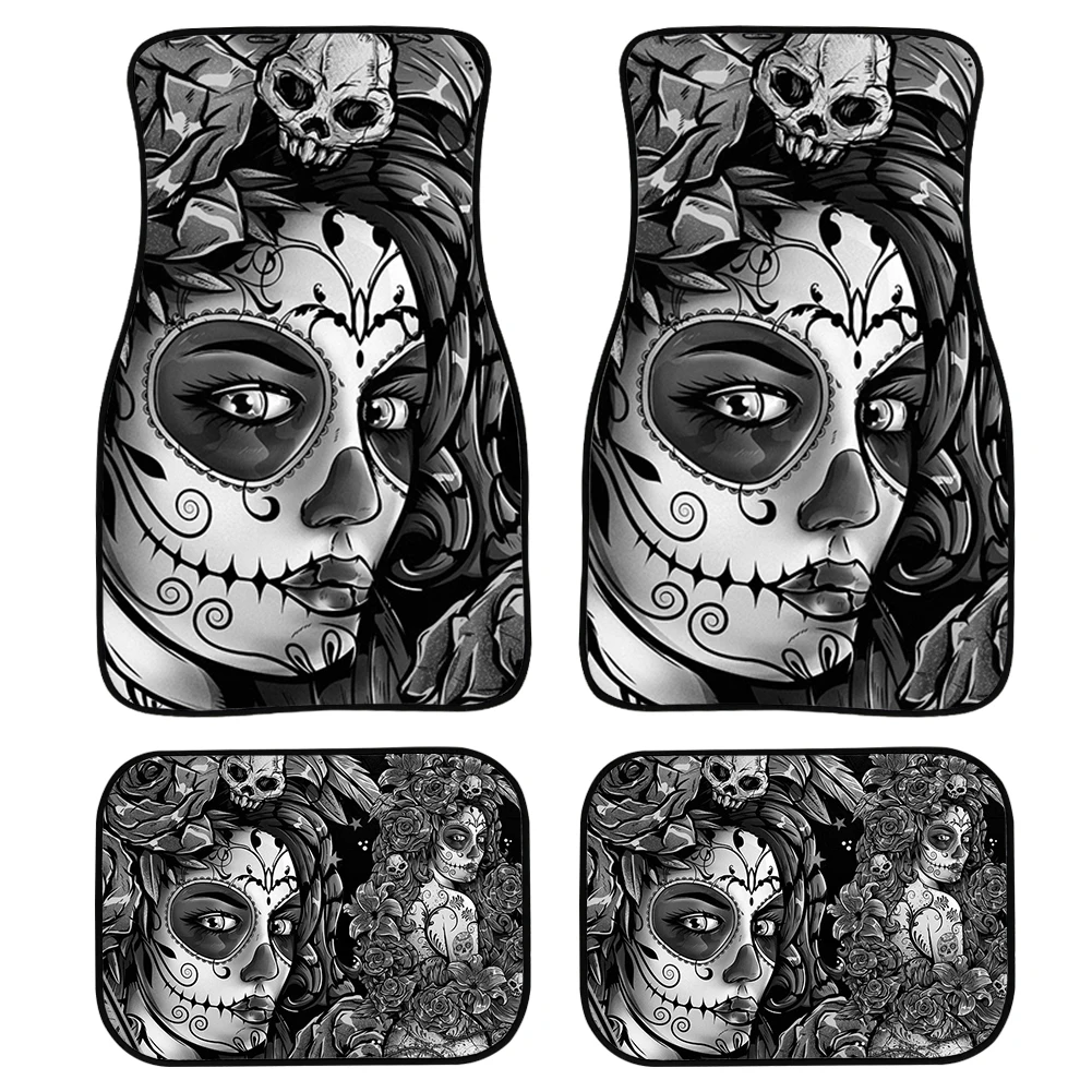 Day Of The Dead Skull Gothic Car Floor Mats for Women Girls 4pcs/Set Washable Carpets&Rugs Mats for Front
Day Of The Dead Skull Gothic Car Floor Mats for Women Girls 4pcs/Set Washable Carpets&Rugs Mats for Front