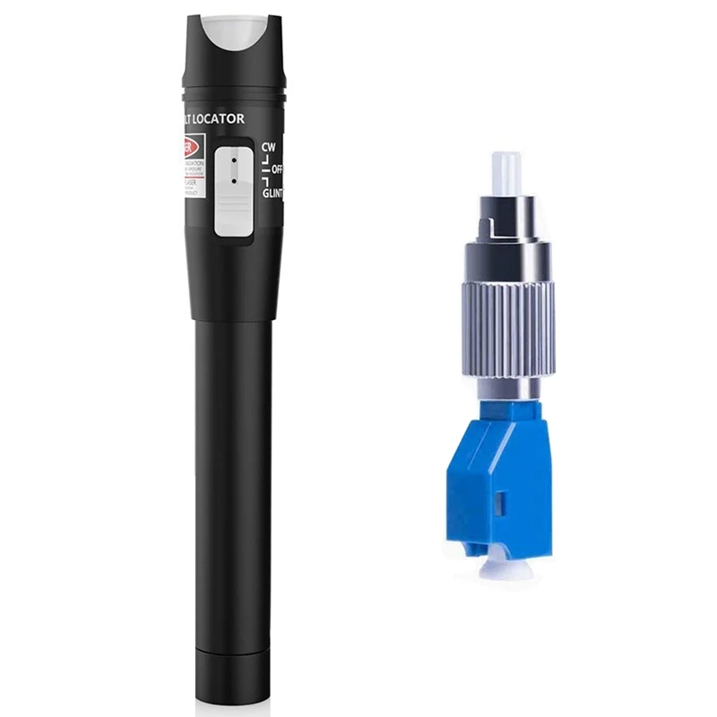 Visual Fault Locator + FC/LC Connector Kit 30MW 30KM, VFL Include Single Mode 9/125Um FC Male to LC Female Adapter
Visual Fault Locator + FC/LC Connector Kit 30MW 30KM, VFL Include Single Mode 9/125Um FC Male to LC Female Adapter