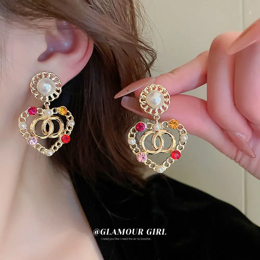 2023 Luxury Colorful Crystal Gold Hollow Heart Drop Earrings for Women Trendy Chic Daily Party Earrings Y2K Kpop Jewelry Gift
2023 Luxury Colorful Crystal Gold Hollow Heart Drop Earrings for Women Trendy Chic Daily Party Earrings Y2K Kpop Jewelry Gift