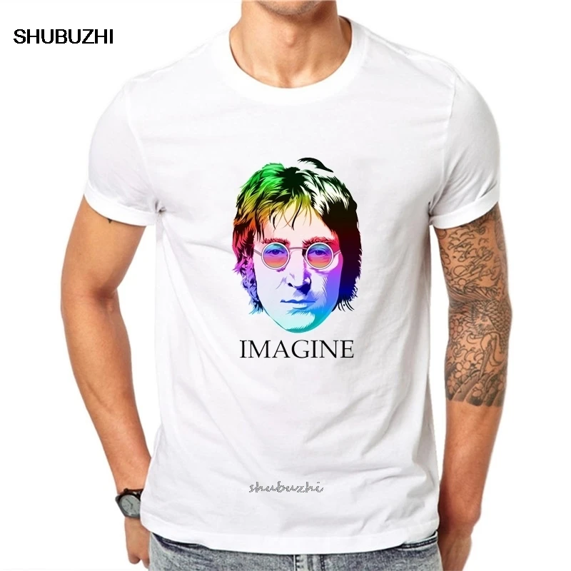 Забавная Мужская футболка с принтом John Lennon в стиле панк-рок повседневная мужская