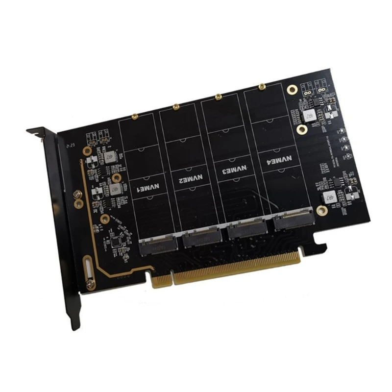 1PCS PCIe X16 to .2 NVME Card 4 Port Controller Expansion Card PCIe Adapter Card
1PCS PCIe X16 to .2 NVME Card 4 Port Controller Expansion Card PCIe Adapter Card