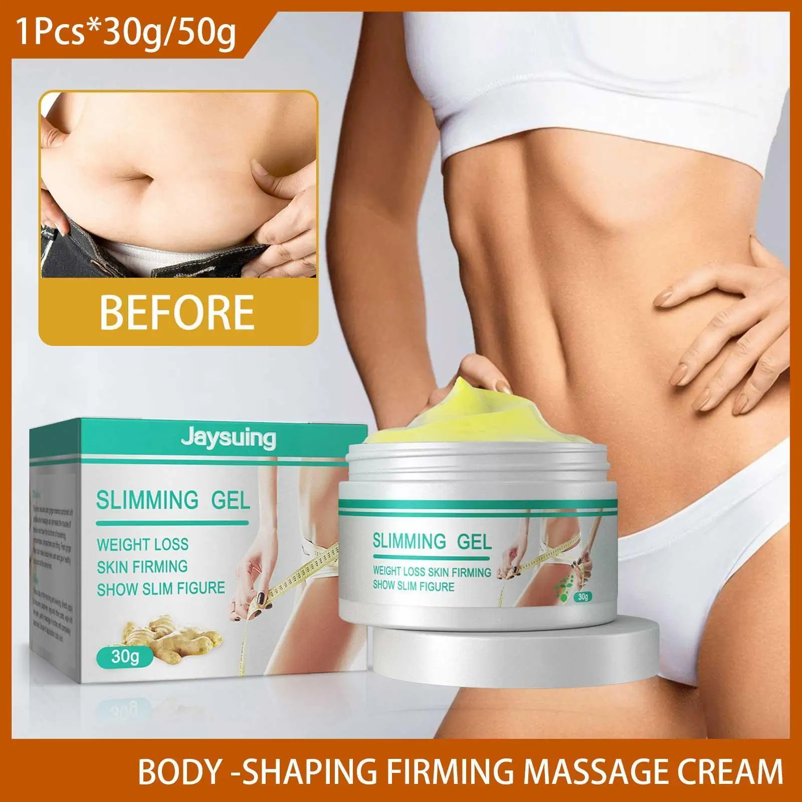 Ginger Slimming Cream Weight Loss Skin Firming Moisturize Beer Leg Navel Massage Belly Cream Professional Arm Gel Burning F F3O9
Ginger Slimming Cream Weight Loss Skin Firming Moisturize Beer Leg Navel Massage Belly Cream Professional Arm Gel Burning F F3O9