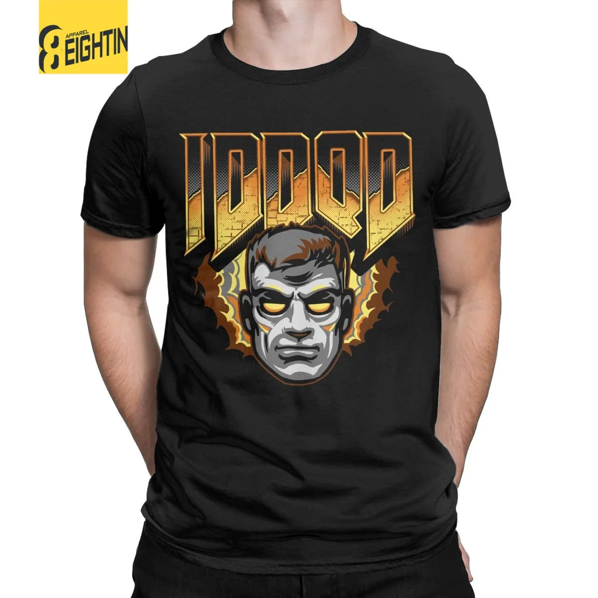 Мужские футболки IDDQD GOD MODE Doom, повседневная хлопковая футболка с коротким рукавом, ретро футболки с круглым вырезом, топы, подарок на день рождения
Мужские футболки IDDQD GOD MODE Doom, повседневная хлопковая футболка с коротким рукавом, ретро футболки с круглым вырезом, топы, подарок на день рождения