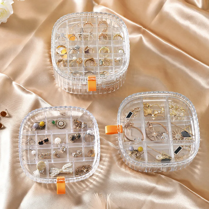 Plastic Jewelry Box Transparent Brown Green Portable 3 Layer Compartment Square Ring Earring Watch Storage Case Organizer
Plastic Jewelry Box Transparent Brown Green Portable 3 Layer Compartment Square Ring Earring Watch Storage Case Organizer