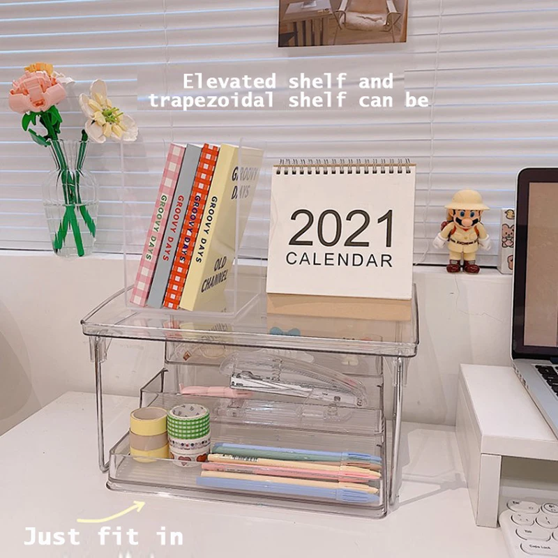 Office Organizer Transparent Foldable Combined Storage Rack, Suitable for Storage of Cosmetics and Office Supplies, Acrylic Rack
Office Organizer Transparent Foldable Combined Storage Rack, Suitable for Storage of Cosmetics and Office Supplies, Acrylic Rack
