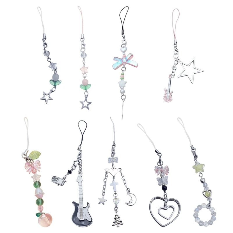 E0BF Stylish Phone Strap Trendy Phone Charm Portable Beads Phone Chain Alloy Material
E0BF Stylish Phone Strap Trendy Phone Charm Portable Beads Phone Chain Alloy Material