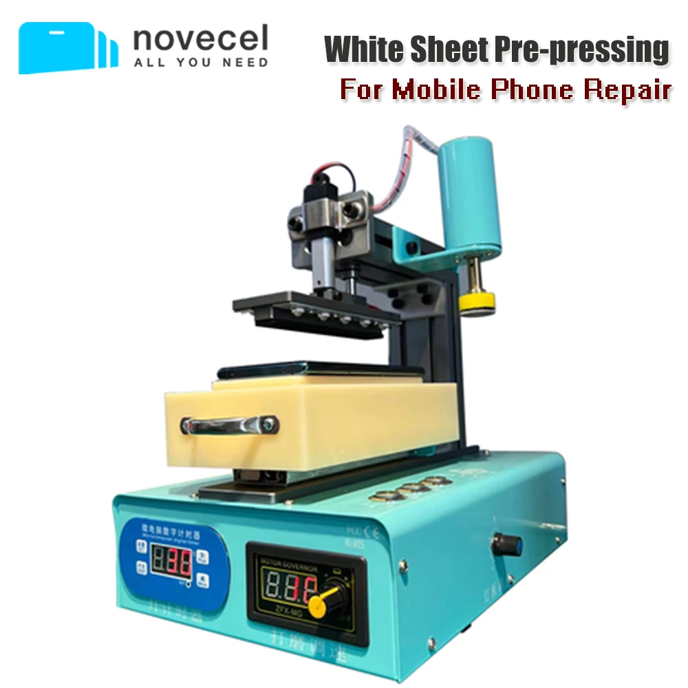 NOVECEL White Sheet Lamination Pre-pressing Machine for Samsung Huawei Curved Screen Cracked Glass Separate Replace Repair Tools
NOVECEL White Sheet Lamination Pre-pressing Machine for Samsung Huawei Curved Screen Cracked Glass Separate Replace Repair Tools