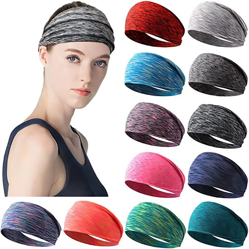 

Yoga Sport Headband Running Hair Band Turban Outdoor Gym Sweatband Sports Fitness Bandage Absorbing Sweat Hair Bands Headwrap