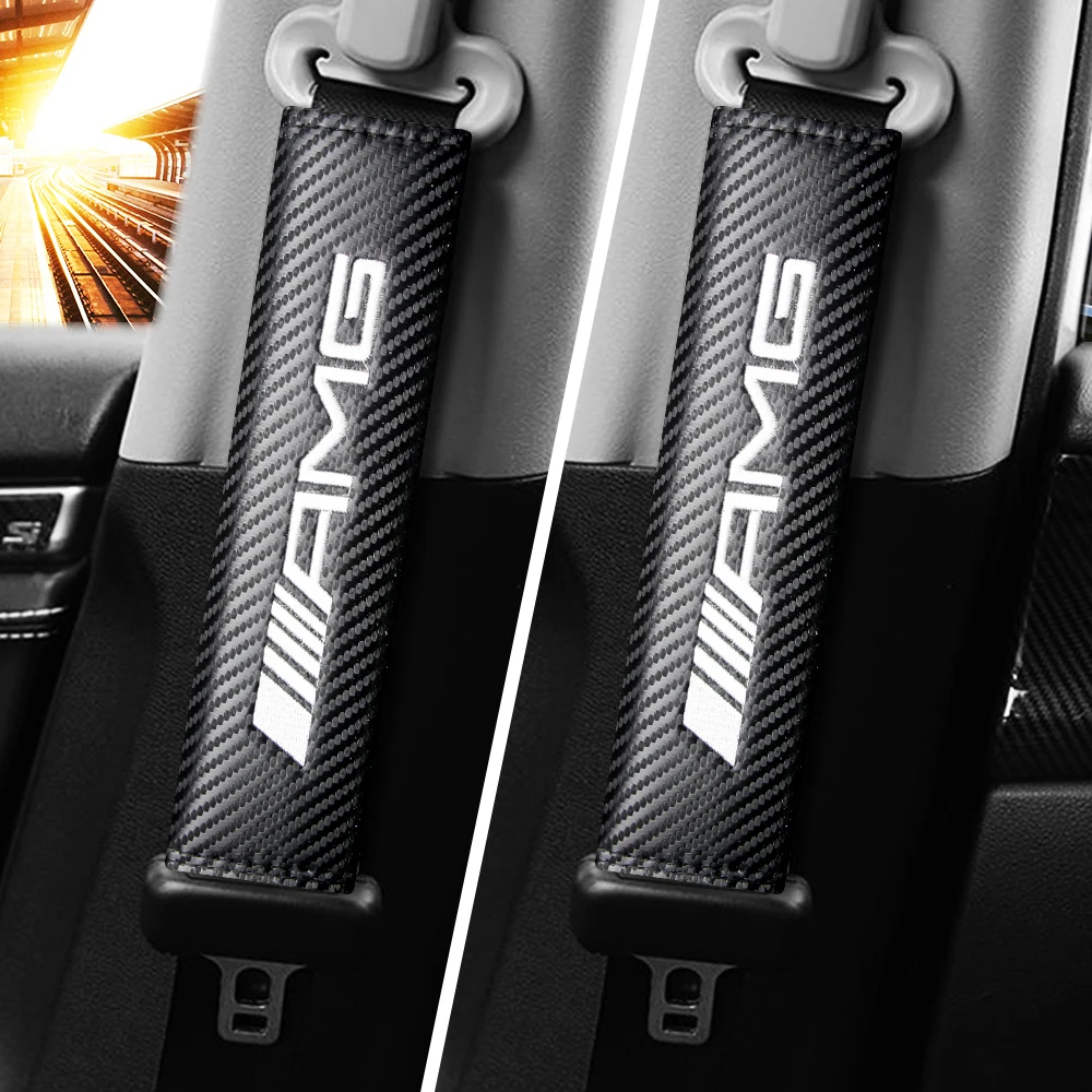 2PCS Car Shoulder Customized Logo Seat Belt Cover Pads Protector Carbon Fiber Waterproof Accessories For Mercedes Benz AMG W204
2PCS Car Shoulder Customized Logo Seat Belt Cover Pads Protector Carbon Fiber Waterproof Accessories For Mercedes Benz AMG W204