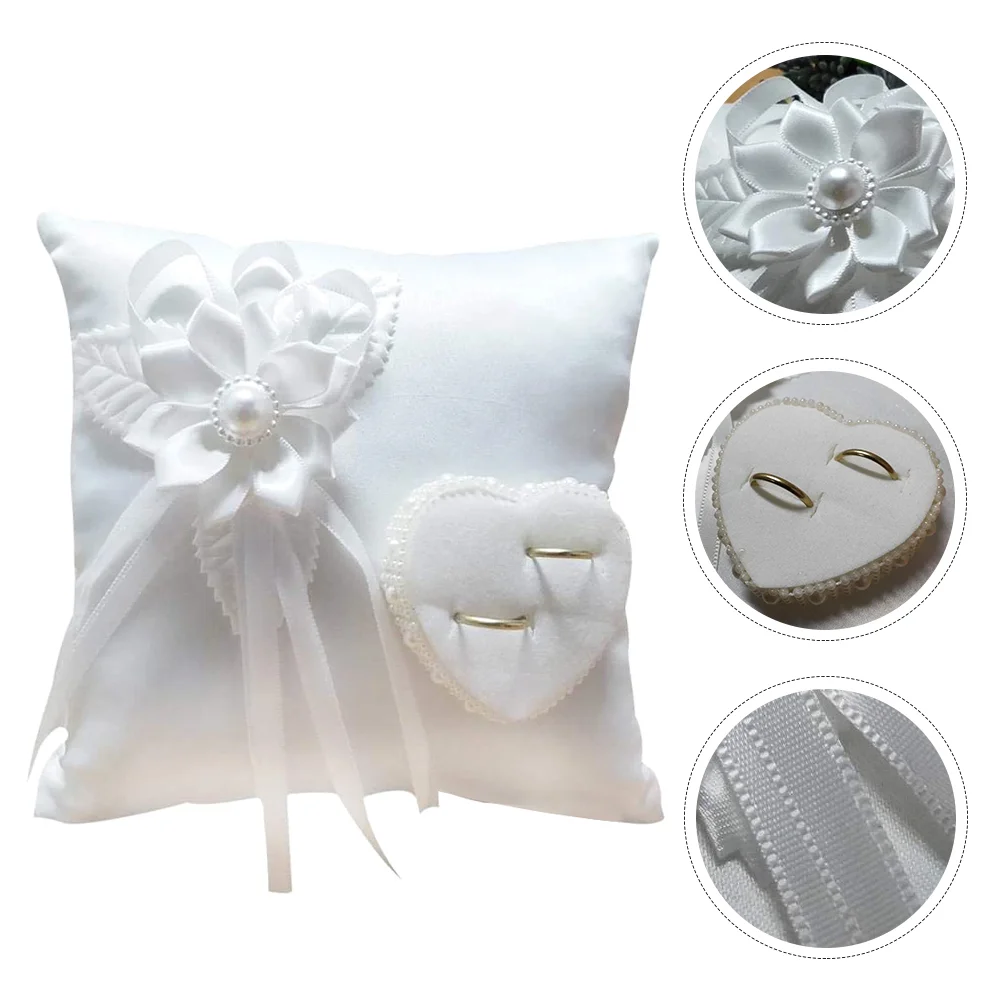 Ring Pillow Wedding Bearer Cushion Holderlace Pillows Bridal Satin Ceremony Box Pearl Floral White Flower Jewelry Marriage
Ring Pillow Wedding Bearer Cushion Holderlace Pillows Bridal Satin Ceremony Box Pearl Floral White Flower Jewelry Marriage