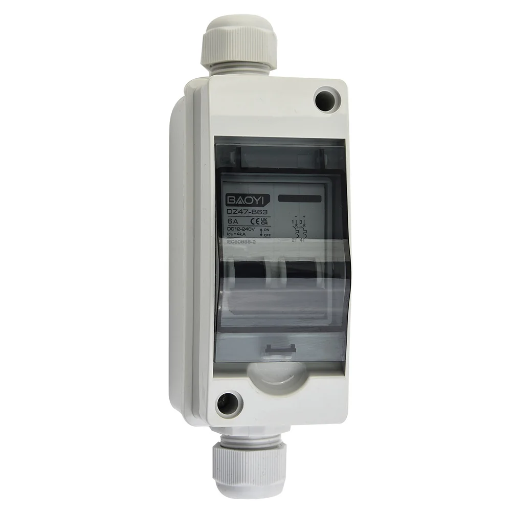 Solar Circuit Breaker For Solar Panels IP65 Waterproof Junction Box Miniature PV Isolator Switch 2P Poles Durable
Solar Circuit Breaker For Solar Panels IP65 Waterproof Junction Box Miniature PV Isolator Switch 2P Poles Durable