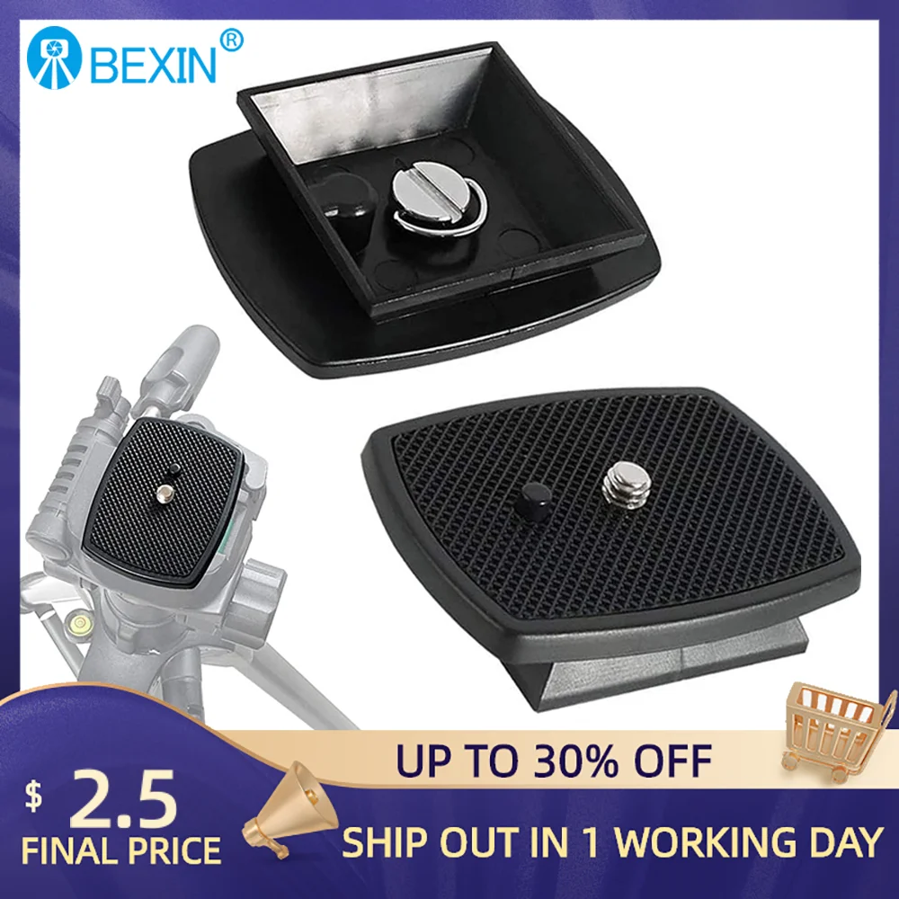BEXIN Quick Release Plate Camera Plate Tripod Head Plate Adapter With 1/4 Screw For Yunteng Velbon 690 590 600 Camera Tripod
BEXIN Quick Release Plate Camera Plate Tripod Head Plate Adapter With 1/4 Screw For Yunteng Velbon 690 590 600 Camera Tripod